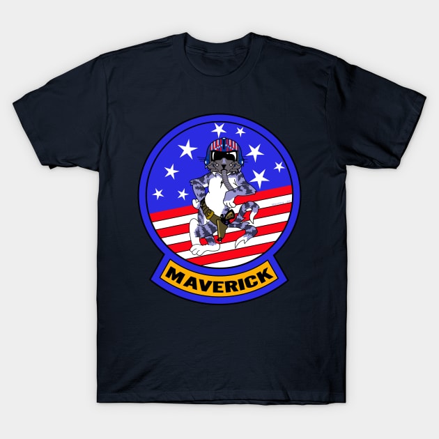 Maverick  "Tomcat" T-Shirt by Illustratorator